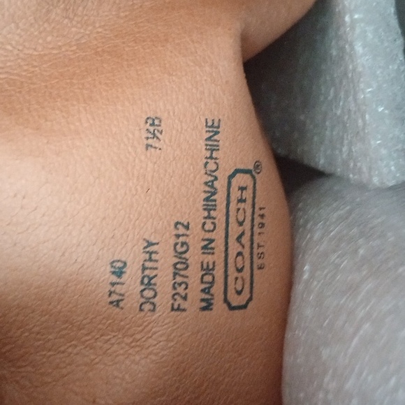 100% Authentic Coach Knee length suede women's boots size 7 1/2 - Picture 5 of 5